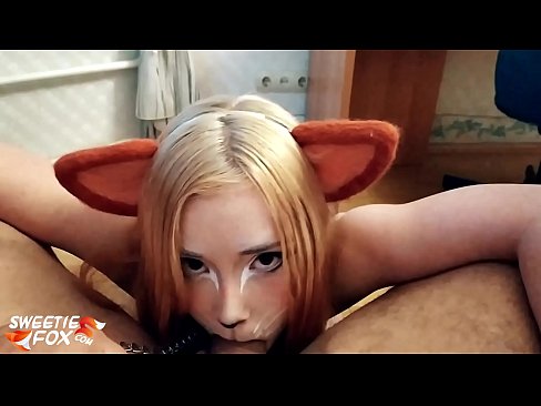 ❤️ Кицунэ глытае член і канчае ў рот ❤️ Чортнае відэа у нас ❌️